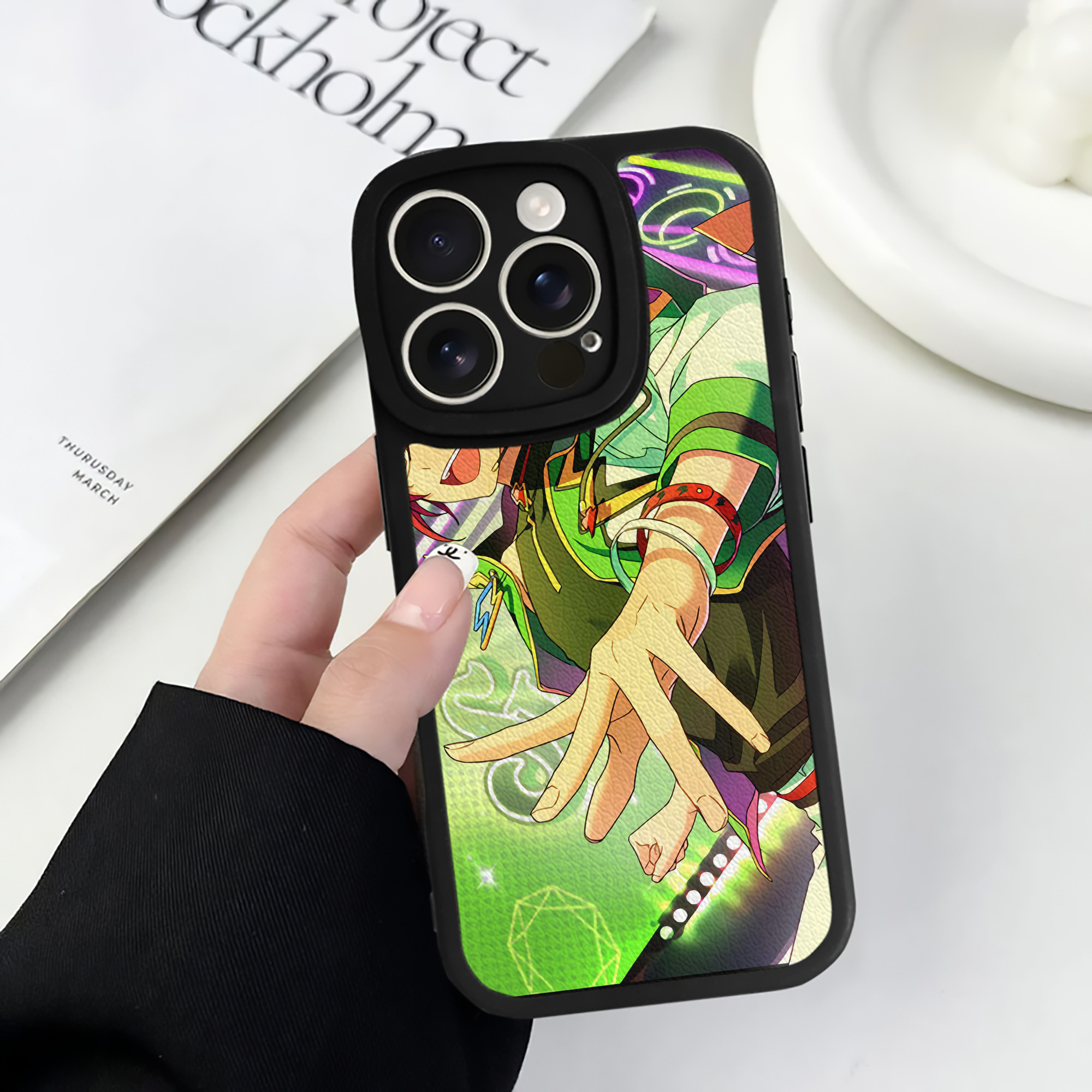 （画像用） あんさんぶるスターズ! Ensemble Stars 【iPhone 16シリーズ対応】シリコンスマホケース（レザー調） 材質：シリコン